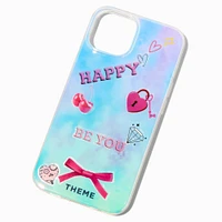 T H E M E x Claire's Tie Dye Phone Case with Stickers - Fits iPhone® 13/14/15