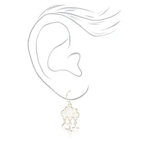 Glow The Dark Storm Cloud 0.5" Drop Earrings