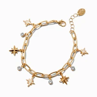 Gold-tone Celestial Charm Bracelet