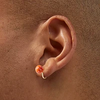 Star Print Ball Clip-On Stud Earrings - 6 Pack