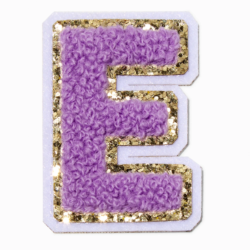 Purple E Initial Stick-On Patch