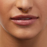 18G Gold-tone Titanium Double Row Septum Nose Ring