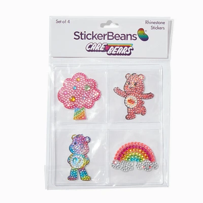 StickerBeans® x Care Bears™ Rainbow Rhinestone Sticker Set - 4 Pack