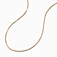 Gold-tone Stainless Steel Mini Snake Chain Necklace