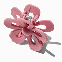 Mauve Open Flower Hair Claw