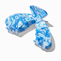 Light Blue Swirl 'V' Hair Claw