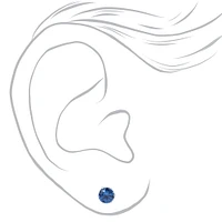 Cubic Zirconia 5mm Round Stud Earrings