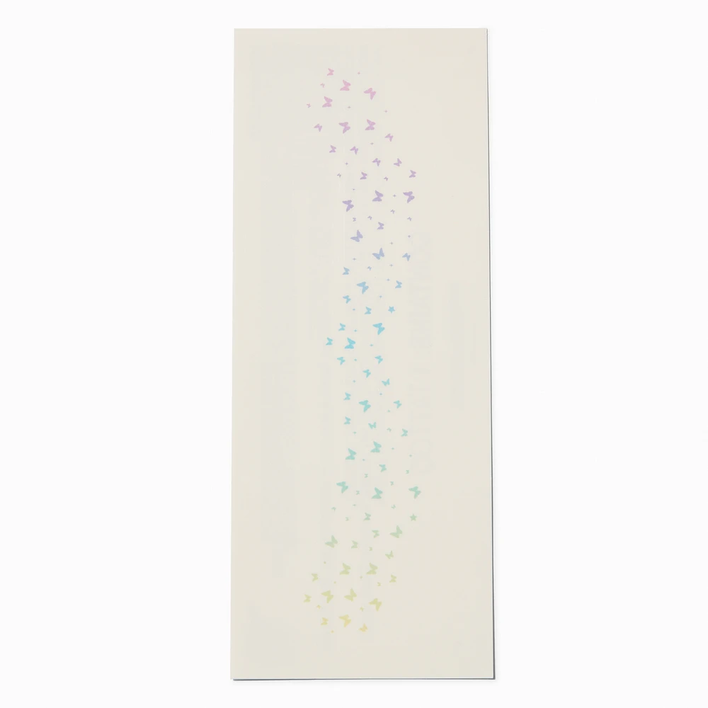 Rainbow Butterfly Freckle Temporary Tattoos