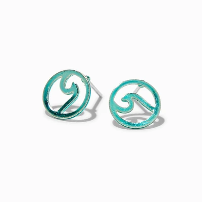 Wave Stud Earrings
