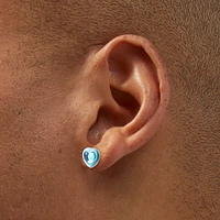 Pastel Gem Heart Stud Earrings - 3 Pack