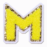 Yellow M Initial Stick-On Patch
