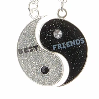 Best Friends Yin Yang Pendant Necklaces - 2 Pack