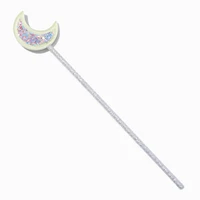 Claire's Club Silver Crescent Moon Glow in the Dark Wand