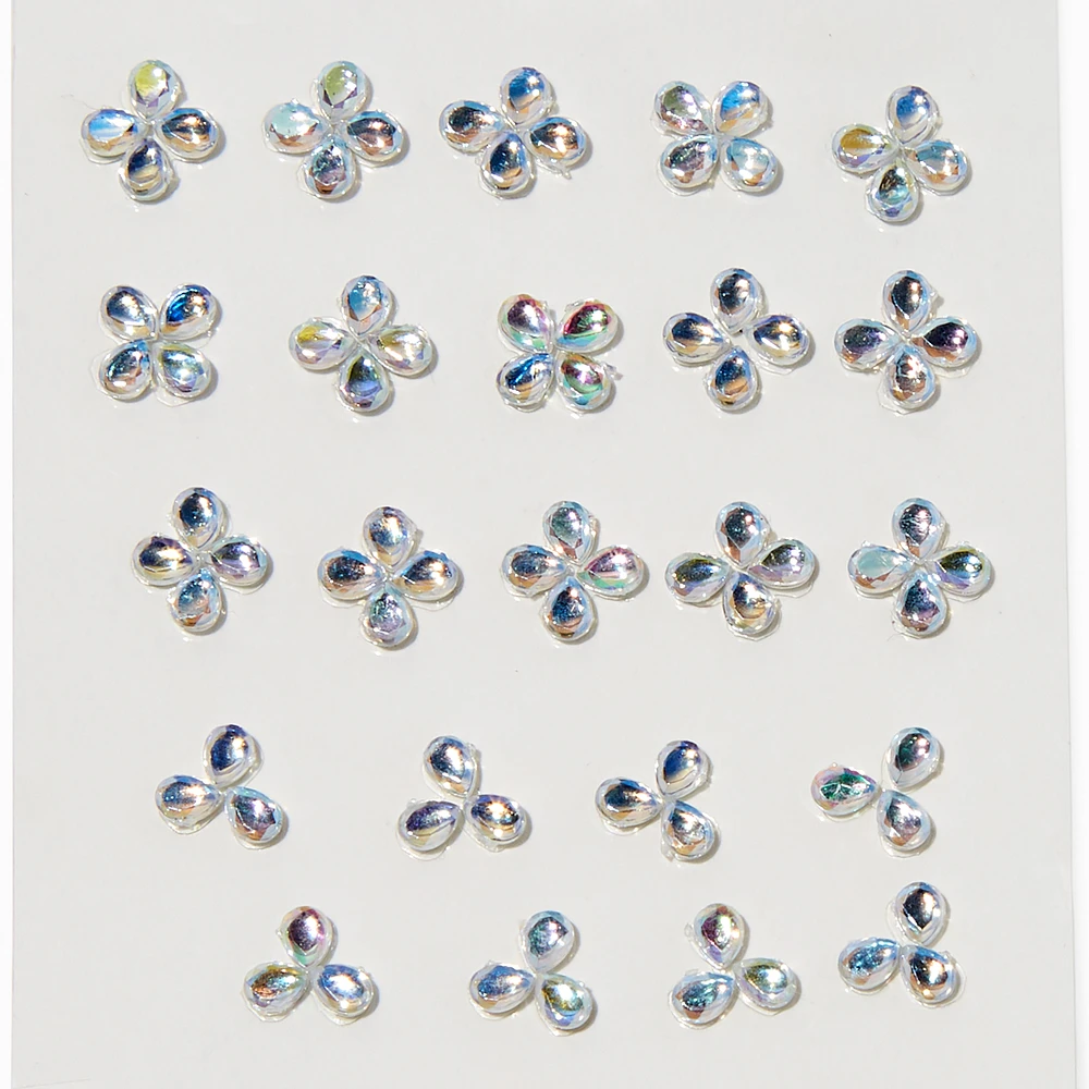 Mini Iridescent Flowers Body Gems