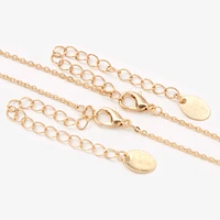 Gold-tone Best Friends Split Yin Yang Pendant Necklaces - 2 Pack
