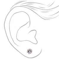 Anodized Crystal Stud Earrings - 9 Pack