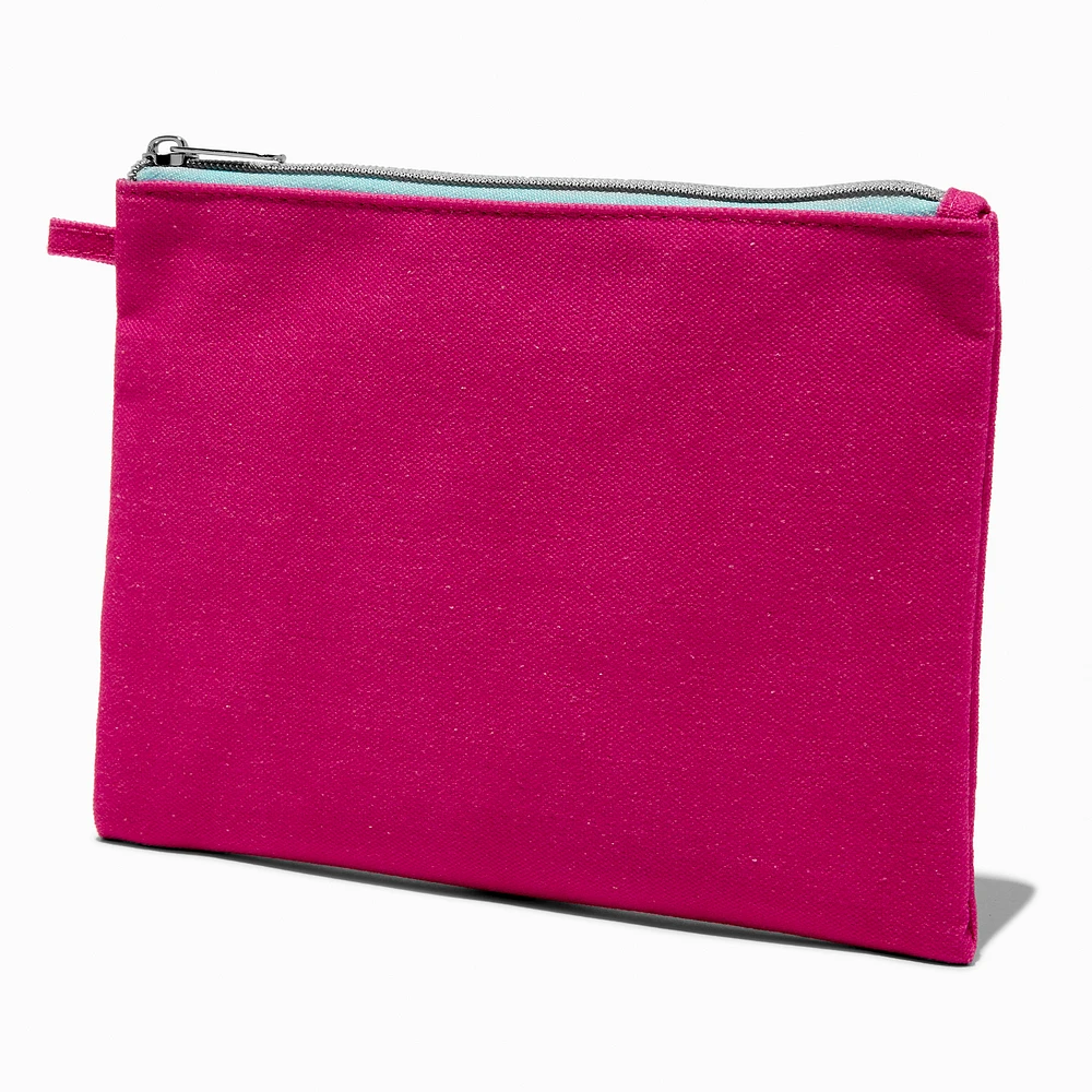 DIY Pink Nylon Pouch