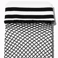 Black Fishnet Over the Knee Socks