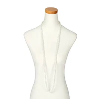 White Pearl Long Necklace
