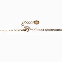 Gold-tone Swirl Choker Necklace
