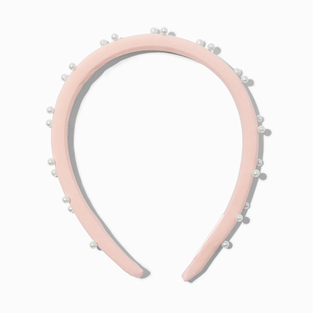 Pink Pearl Embellished Headband