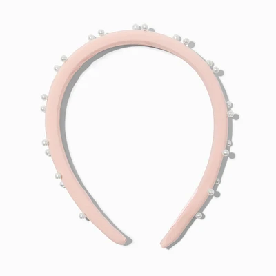 Pink Pearl Embellished Headband