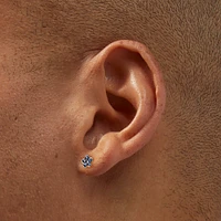 Rainbow Crystal, Flower & Pearl Stud Earrings - 9 Pack