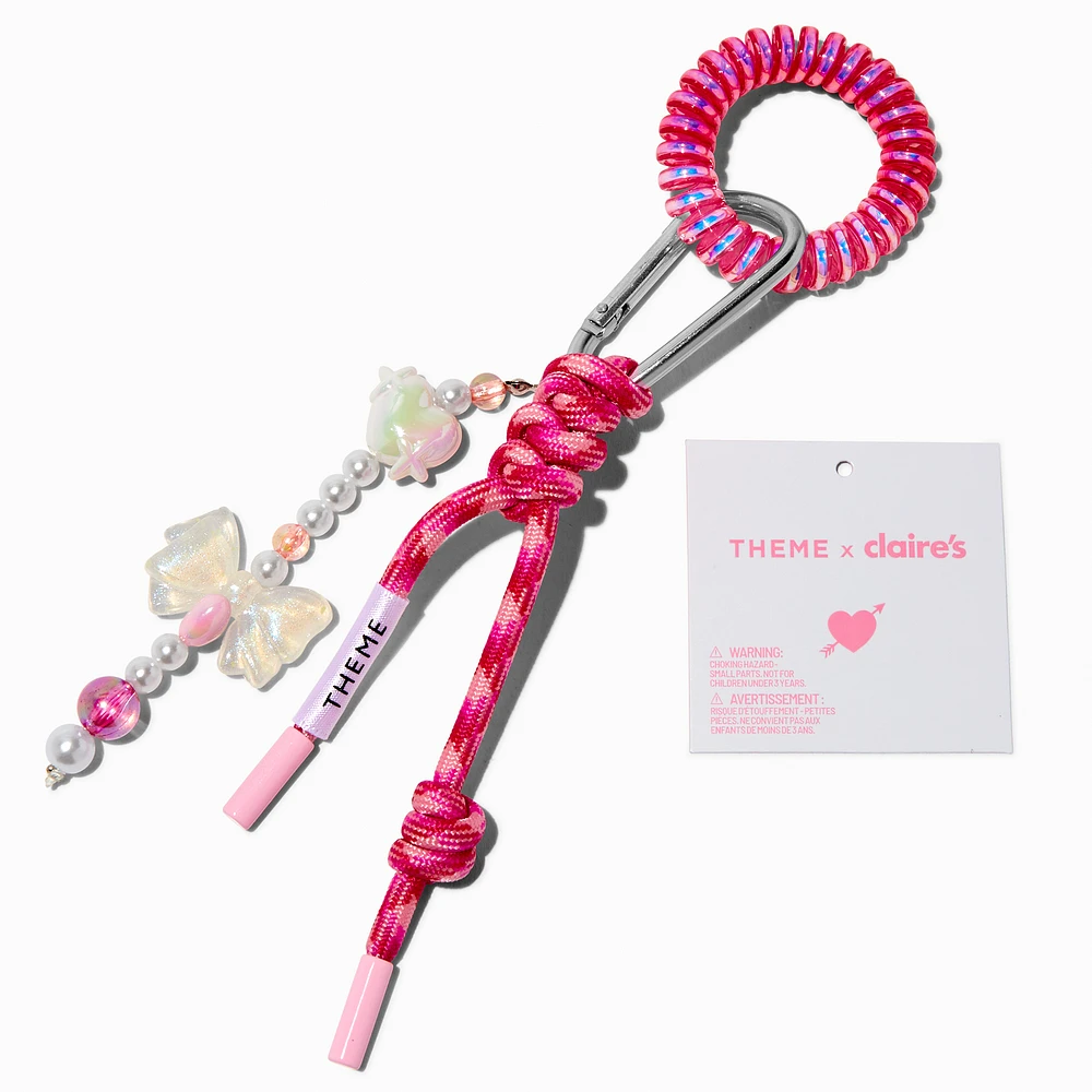 T H E M E x Claire's Pink Bow Cluster Keychain