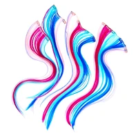 Mermaid Faux Hair Clip Extensions - 4 Pack