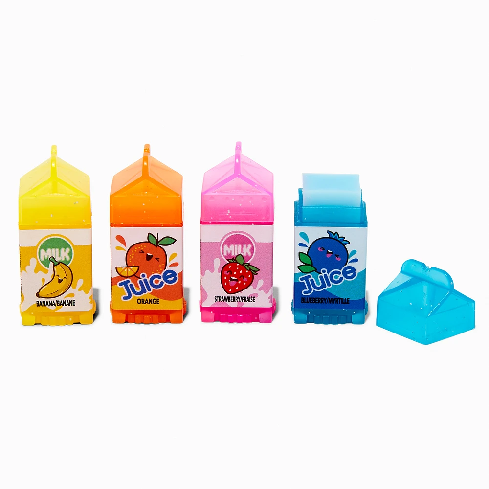 Critter Drinks Purple Iridescent Fridge Lip Balm Set - 4 Pack