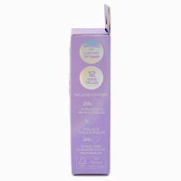 Holographic Seashell Long Almond Vegan Faux Nail Set - 24 Pack