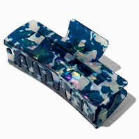 Blue Tortoiseshell Rectangular Hair Claw
