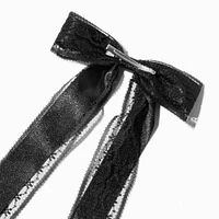 Lace Satin Hair Bow Clip