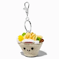 Ramen Noodle Bowl Crocheted Keychain 