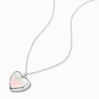 UV Color-Changing Ombré Heart Locket Pendant Necklace