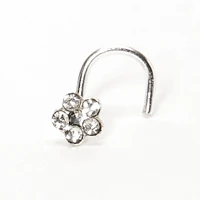 22G Sterling Silver Dainty Daisy Nose Stud
