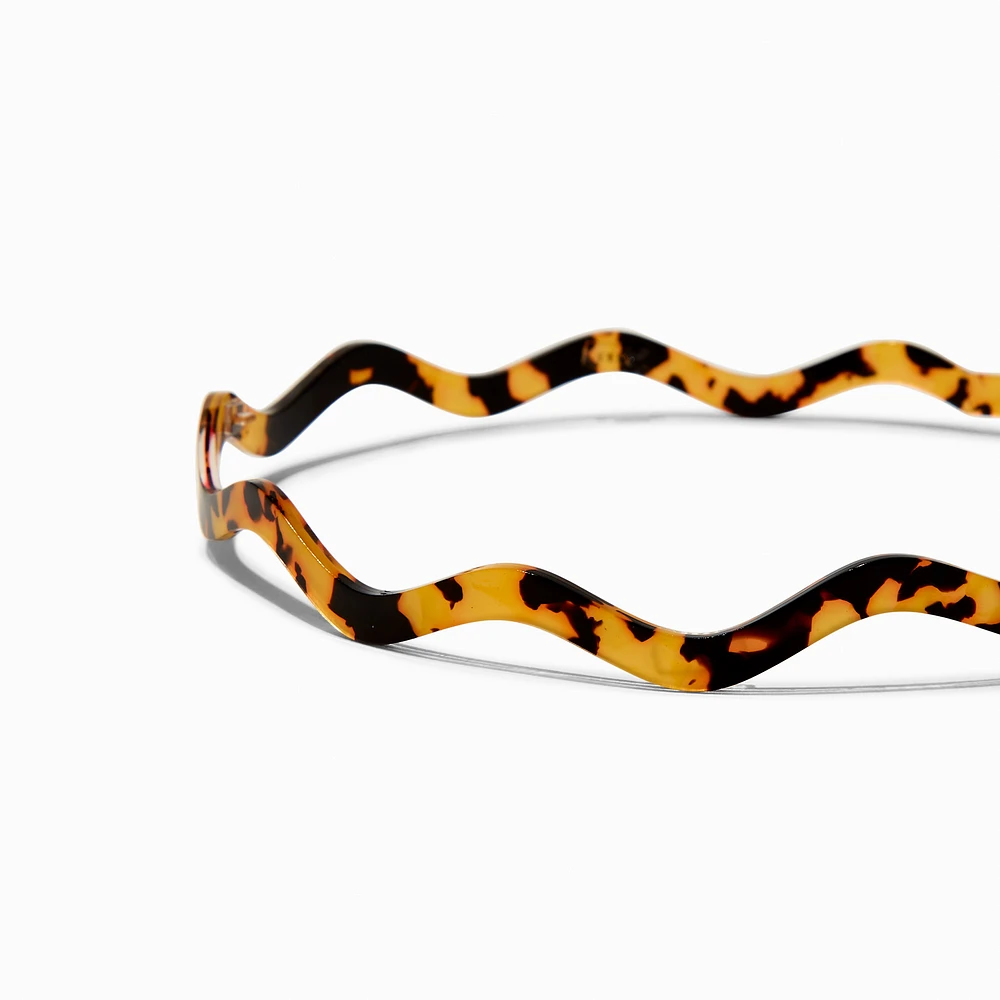 Black & Tortoiseshell Wavy Headbands - 2 Pack