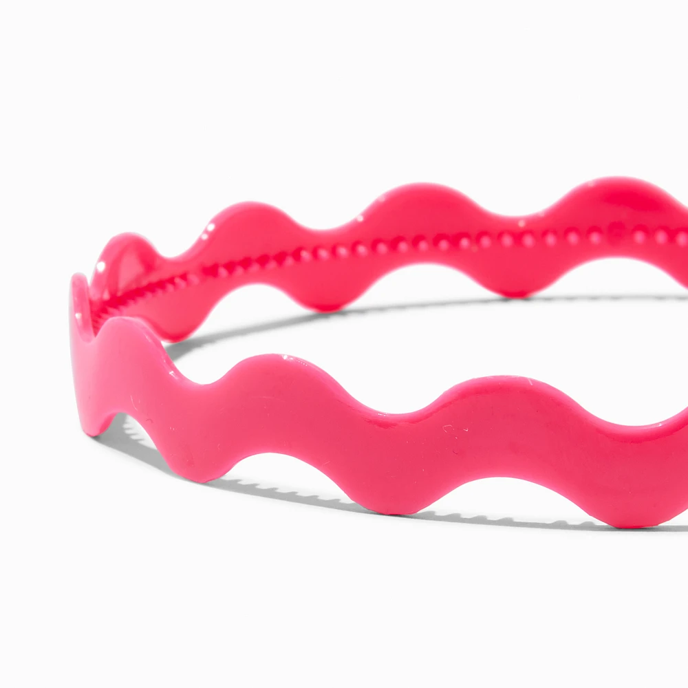 Claire's Club Pink Wavy Mixed Headbands - 3 Pack