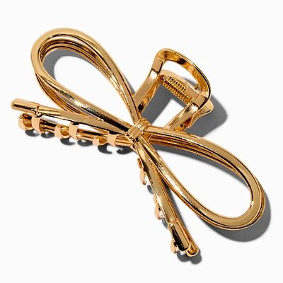 Gold-tone Bow Large Hair Claw