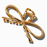 Gold-tone Bow Large Hair Claw
