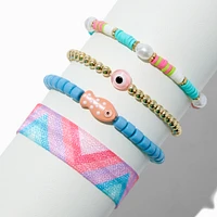 Beaded Fish Stretch Bracelets - 4 Pack