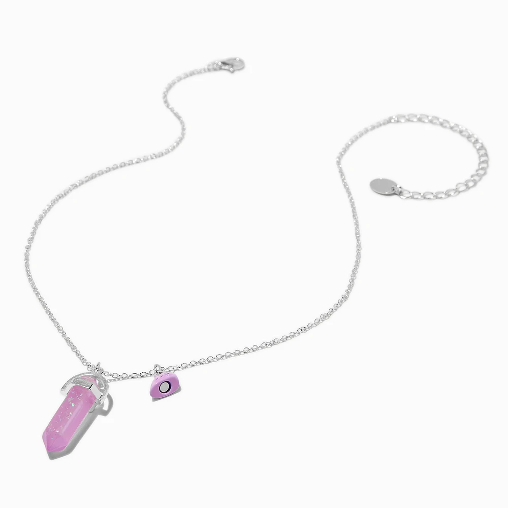 Best Friends Glow the Dark Mystical Gem Pendant Necklaces - 2 Pack