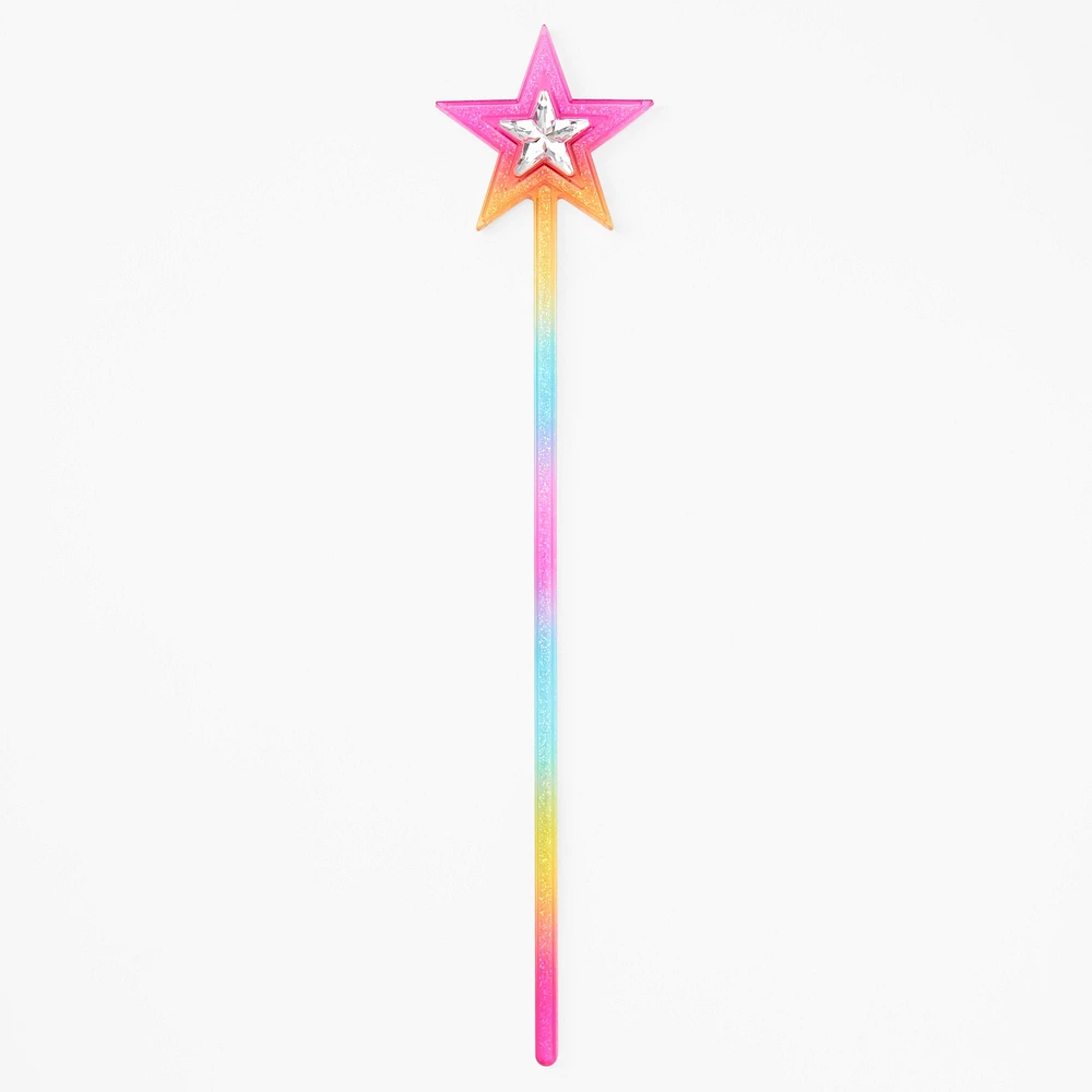 Claire's Club Rainbow Star Wand