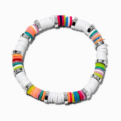 Rainbow Heishi Bead Stretch Bracelet 
