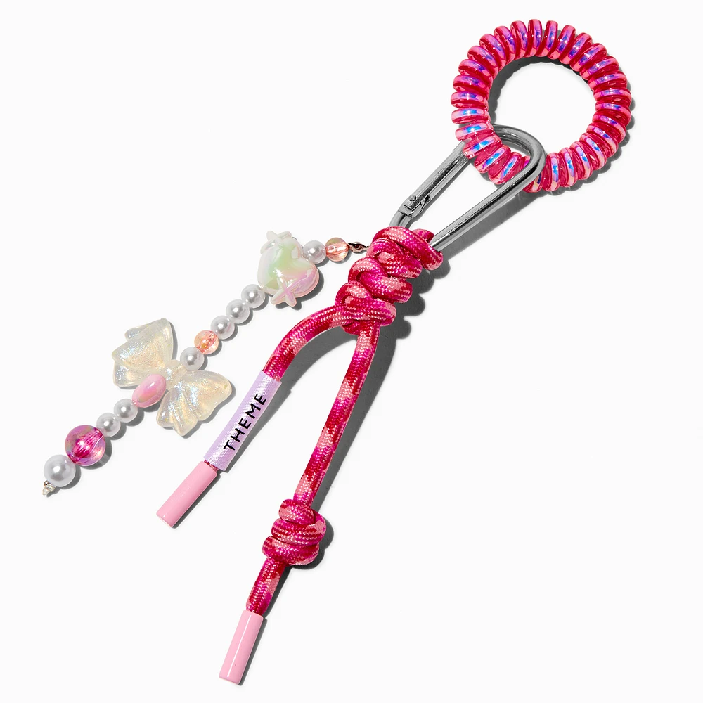 T H E M E x Claire's Pink Bow Cluster Keychain