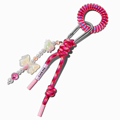 T H E M E x Claire's Pink Bow Cluster Keychain