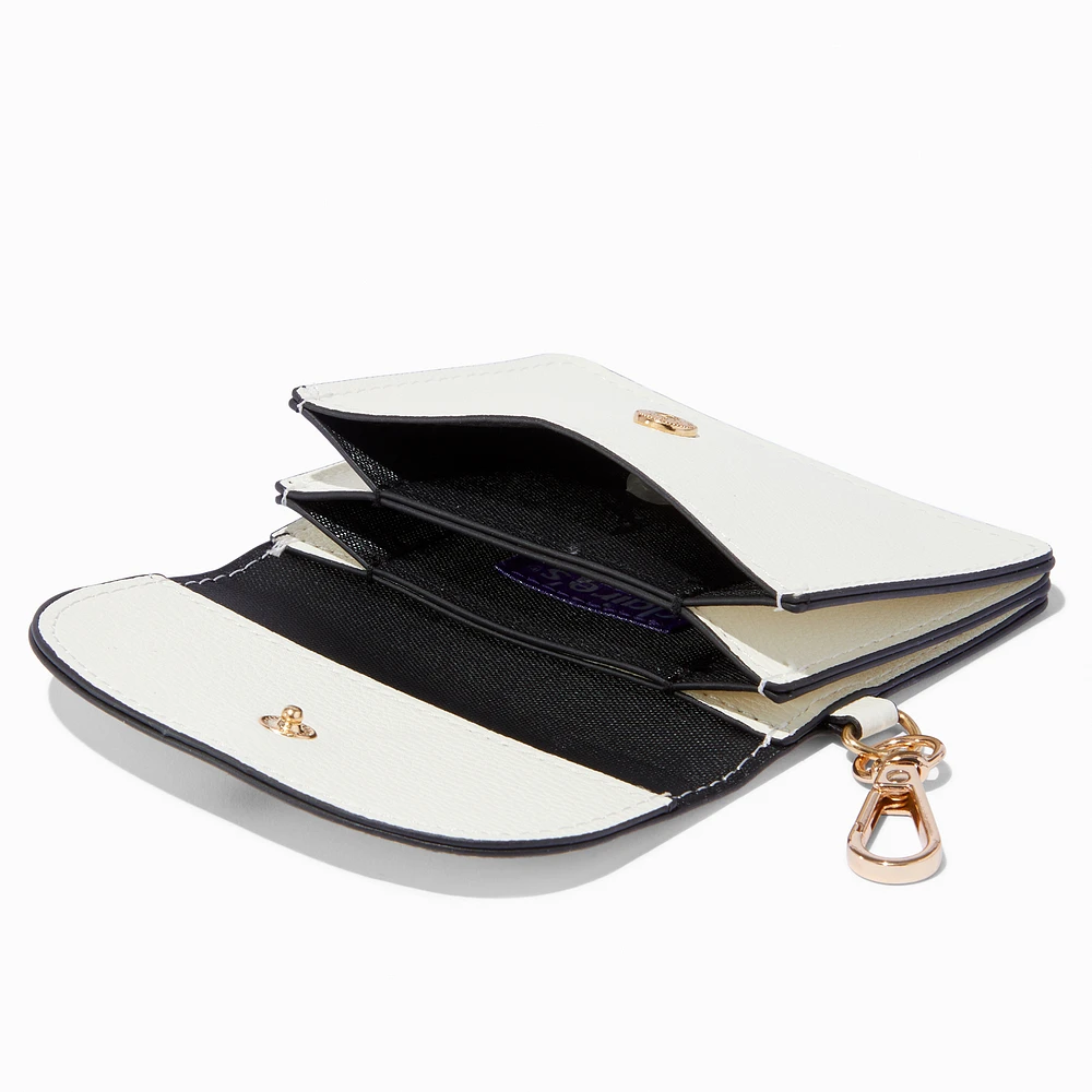 Black Heart White Card Case