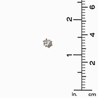 C LUXE by Claire's 18kt Gold Plated Cubic Zirconia 5mm Stud & 14mm Hoop Earrings - 2 Pack
