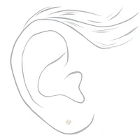 Round Diamond Stud Earrings 1/10 ct. tw. 14kt Yellow Gold
