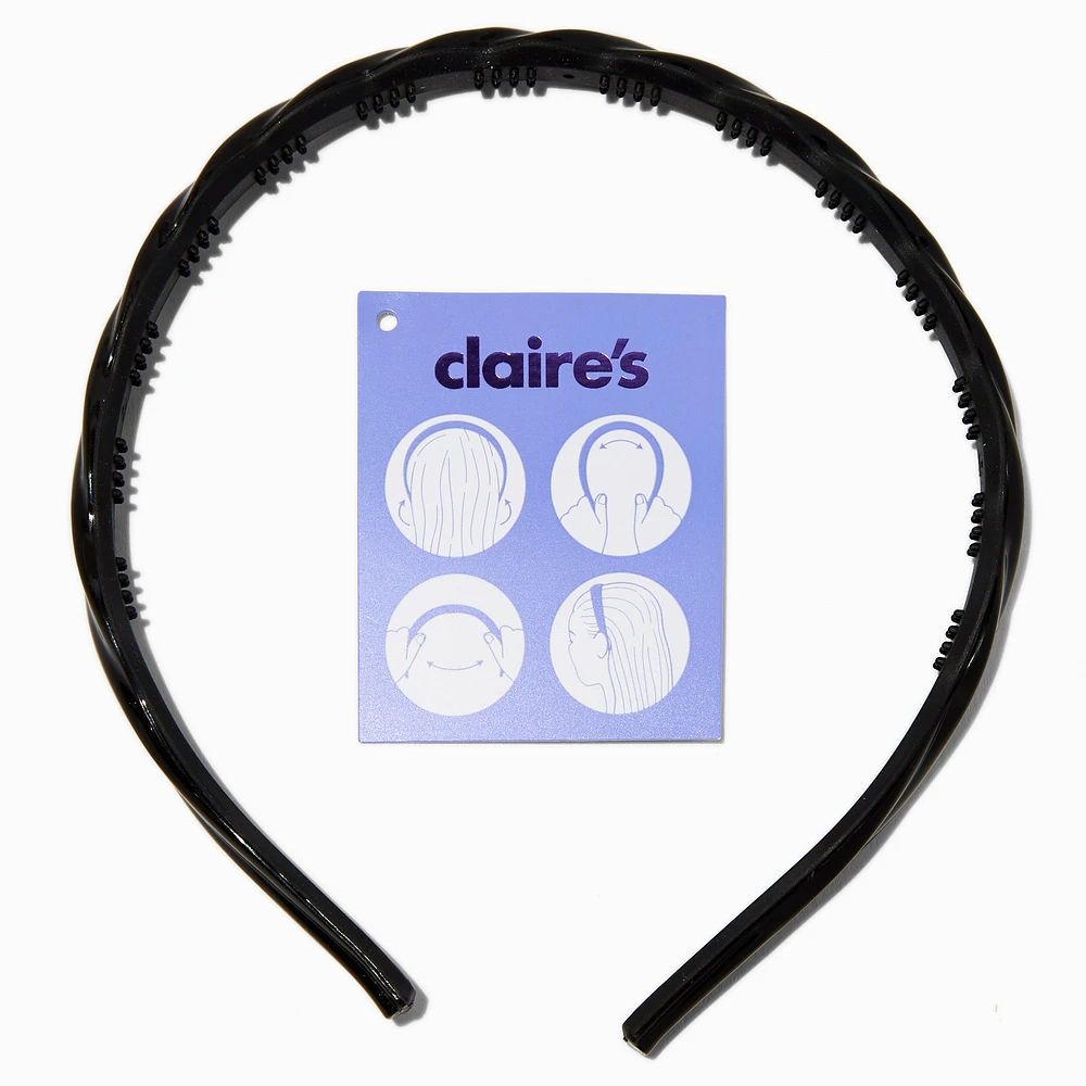Black Twist Adjustable Headband